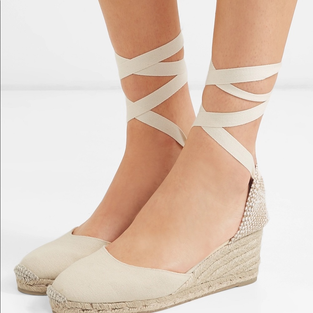 Castaneros wedges lace up sandal
